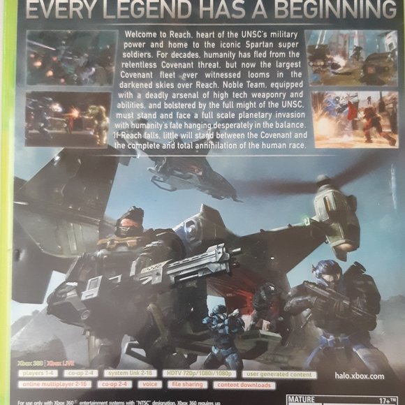 Halo: Reach - Xbox 360 - CIB - Very Good - Picture 2 of 3